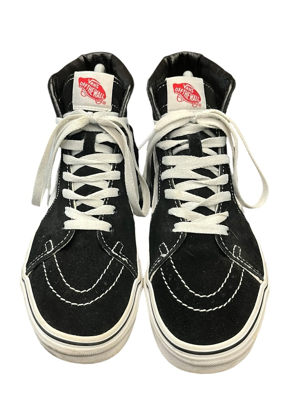Vans | Off The Wall Hi Top Old Skool Skate Shoes Black Size Men 6 Women 7.5 - Picture 2 of 10